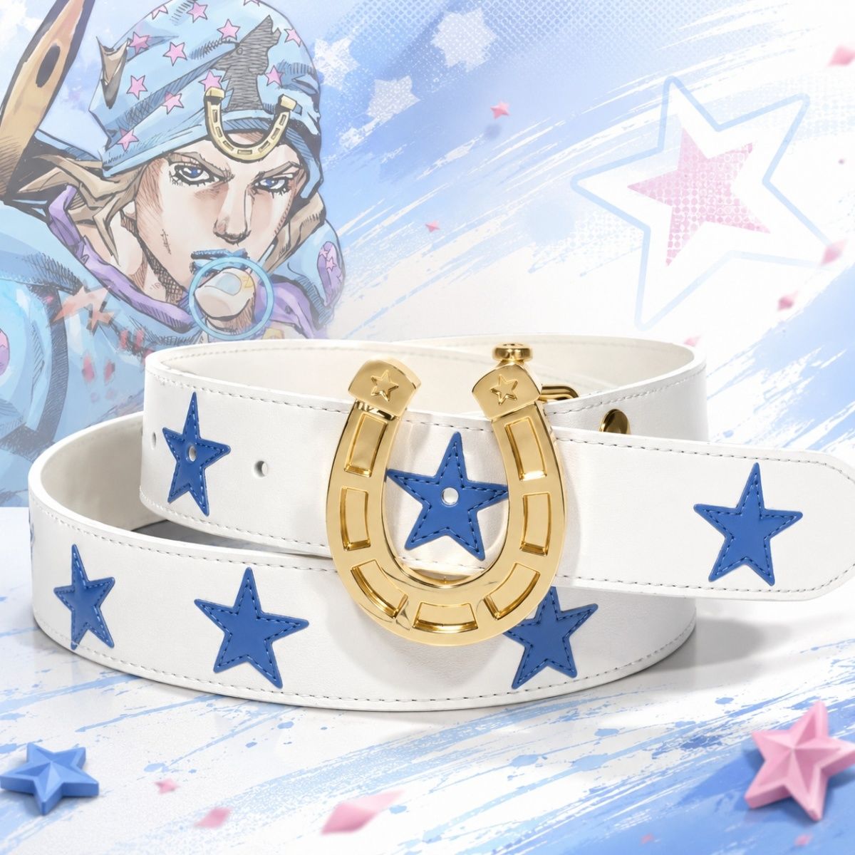 Cosplay Fire Prop - Cintura in pelle con fibbia in